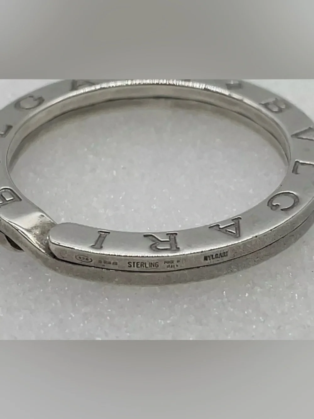 BVLGARI Sterling Silver Logo Key Ring  BVLGARI Key Ring /Pendant SV925 11.4g